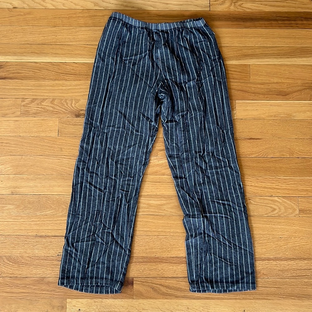 Last chance- Gray and White Striped Pants